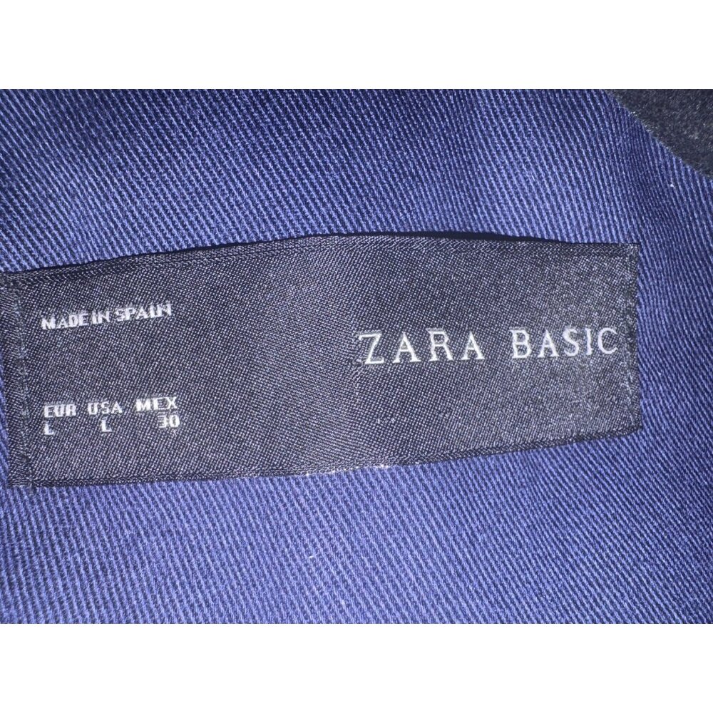 Zara Basic Navy Blue Large Open-Front Blazer With… - image 5
